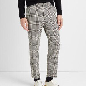 CLUB MONACO PLAID DRAINPIPE CUFFED PANTS  33  $148 MEN'S